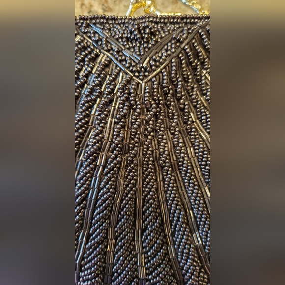 NWT Black Beaded Purse - Picture 6 of 6